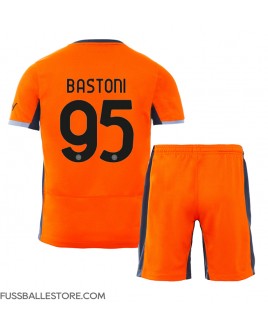 Günstige Inter Milan Alessandro Bastoni #95 3rd trikot Kinder 2023-24 Kurzarm (+ Kurze Hosen)